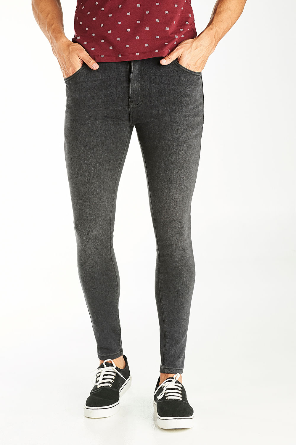 Jeans Super Skinny Negro Industhreemx